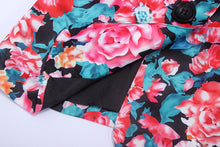 Casual Women One Button Jacket Slim Casual Business Blazer Suit Floral Coat Outwear ILML