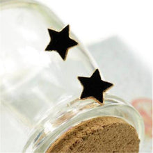 Girls Cute Stud Earring Jewelry Blue/Red/Black Crystal Women Star Earring ILML