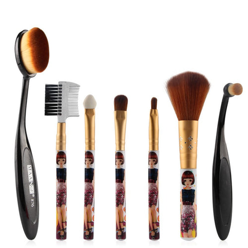 MAANGE 5/7pcsakeup Brushes Sets Pro Eyeshadow Powder Lip Blush Cosmetic Brush Beauty Tools ILML