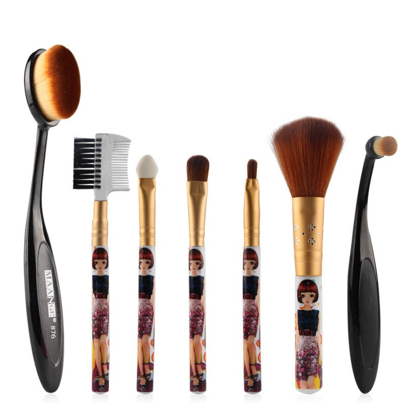 MAANGE 5/7pcsakeup Brushes Sets Pro Eyeshadow Powder Lip Blush Cosmetic Brush Beauty Tools ILML