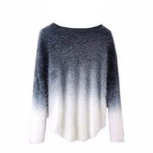 Brand Sweater Women Sexy O-neck Sweaters Loose Fluffy Wool Pullovers ILML
