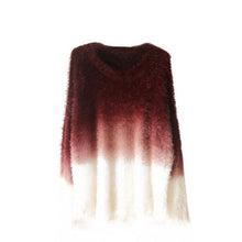 Brand Sweater Women Sexy O-neck Sweaters Loose Fluffy Wool Pullovers ILML