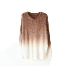 Brand Sweater Women Sexy O-neck Sweaters Loose Fluffy Wool Pullovers ILML