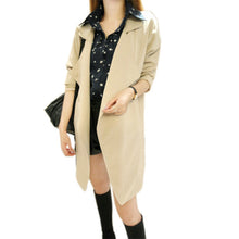 Korean Jacket Elegant Women Lady Long Sleeve Lapel Loose Coat Jacket Windbreaker jawbreaker Y09 ILML