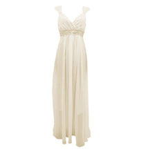 Elegant Women Chiffon Sequin Fishtail V Neck Sleeveless Tank Formal Long Maxi Dress ILML