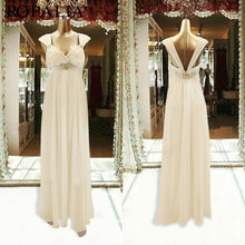 Elegant Women Chiffon Sequin Fishtail V Neck Sleeveless Tank Formal Long Maxi Dress ILML