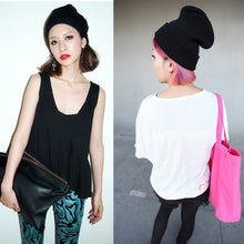 Warm Knit Hats Women Men Plain Beanie Hats Cap Slouchy Hat  ILML