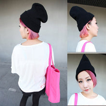 Warm Knit Hats Women Men Plain Beanie Hats Cap Slouchy Hat  ILML