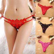Sexy Women Floral Briefs G-string Bandage Thongs Hollow Panties Knickers Underwear  ILML