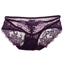 Sexy Women Lace Embroidery Knickers Panties See Throungh Underwear Briefs  ILML