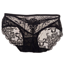 Sexy Women Lace Embroidery Knickers Panties See Throungh Underwear Briefs  ILML