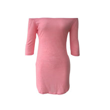 Sexy Women Long Sleeve Off Shoulder Slash Neck Sexy Club Mini Party Night Dresses Sexy Bodysuits Body Slim Dress ILML