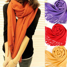 Korea Women Men Multicolor Long Large Warm Soft Wrap Scarf Shawl Tassels  ILML