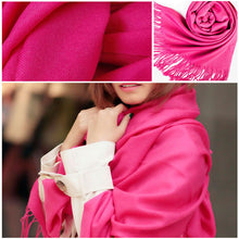 Korea Women Men Multicolor Long Large Warm Soft Wrap Scarf Shawl Tassels  ILML