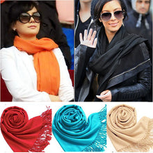 Korea Women Men Multicolor Long Large Warm Soft Wrap Scarf Shawl Tassels  ILML