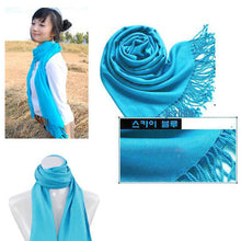 Korea Women Men Multicolor Long Large Warm Soft Wrap Scarf Shawl Tassels  ILML