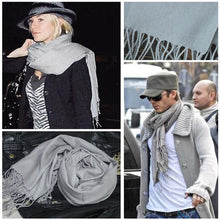 Korea Women Men Multicolor Long Large Warm Soft Wrap Scarf Shawl Tassels  ILML
