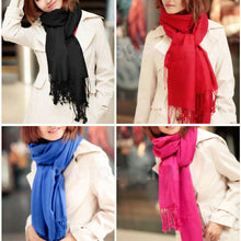 Korea Women Men Multicolor Long Large Warm Soft Wrap Scarf Shawl Tassels  ILML