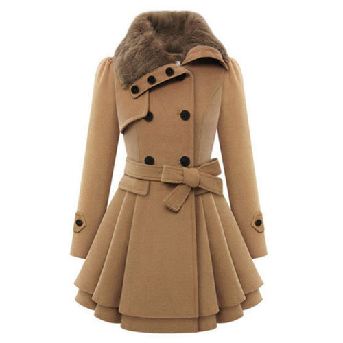 Warm Women Clothes Lady Warm Coat Thicken Coat Parka Overcoat Naaros collar Long Jacket Outwear Y04 ILML