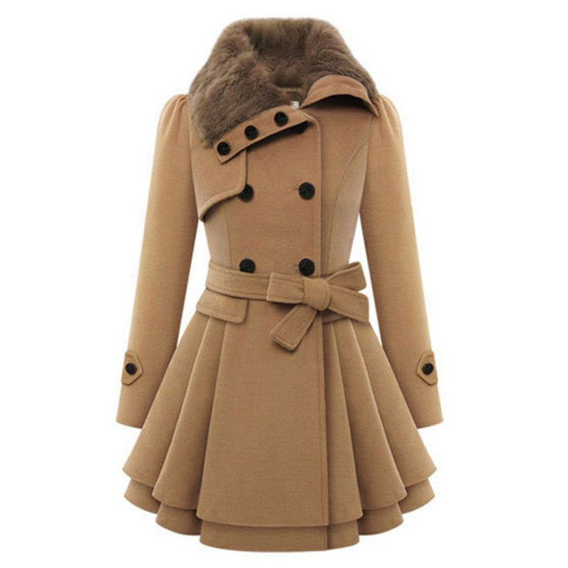 Warm Women Clothes Lady Warm Coat Thicken Coat Parka Overcoat Naaros collar Long Jacket Outwear Y04 ILML