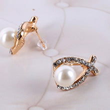 South Korea Jewelry Butterfly Earrings Pink Jewelry Earrings Alloy Opal Rhinstone Stud Ear S1 ILML