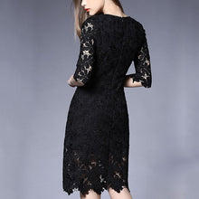 White/Black/Pink/Red Party Dress Elegant Floral Lace Crochet Women Dresses LL4 ILML