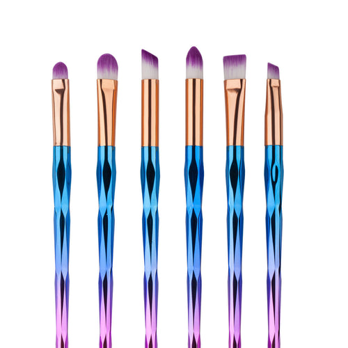 6PCS GUJHUI Professional makeup brushes Eyeshadow eyebrow Blush Brush Powder Foundation make up brushes cosmetics Tools ILML