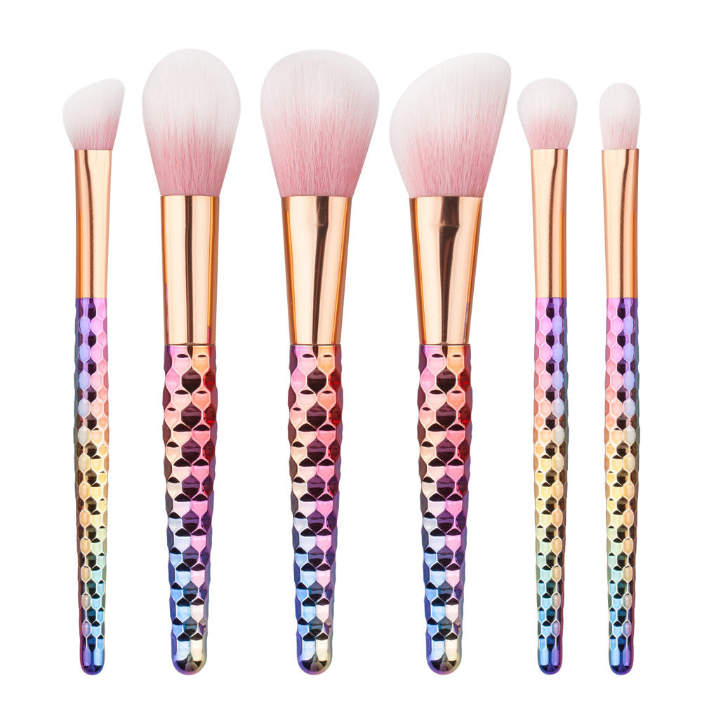 6PCS QiBest Makeup brushes professional maquillage Cosmetics Eyeshadow Foundation brush Multicolor make up brushes Kits Tool ILML