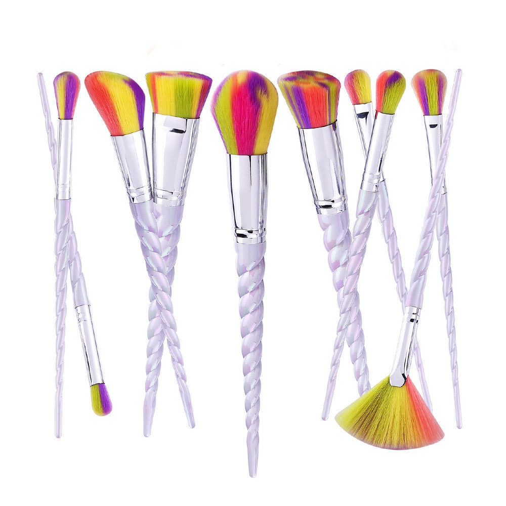 6Pcs 10pcs Colorful GUJHUI professional makeup brushes Rose gold Powder Foundation Eyeshadow make up brushes Tools cosmetic ILML