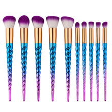 6Pcs 10pcs Colorful GUJHUI professional makeup brushes Rose gold Powder Foundation Eyeshadow make up brushes Tools cosmetic ILML