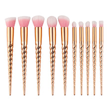 6Pcs 10pcs Colorful GUJHUI professional makeup brushes Rose gold Powder Foundation Eyeshadow make up brushes Tools cosmetic ILML