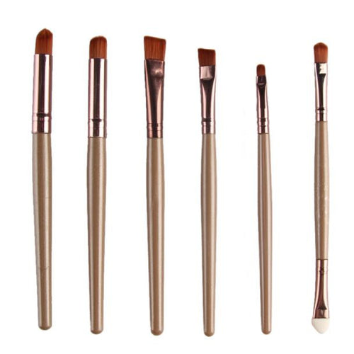 6Pcs MAANGE makeup brushes professional Cosmetics Eyeshadow Powder Foundation brush ovale rose gold make up brushes Tool Kit ILML