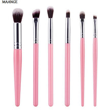 6Pcs Maange makeup brushes professional Lip Eyeshadow Powder Foundation brush rose gold make up brushes cosmetics Kits Tools ILML