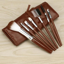 7 PCS GUJHUI Professional Wood makeup brushes bag Face Powder Blush Brush foundation Eyeshadow make up brushes Tools ILML