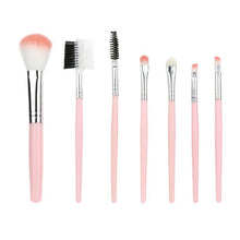 7 PCS GUJHUI Professional Wood makeup brushes bag Face Powder Blush Brush foundation Eyeshadow make up brushes Tools ILML