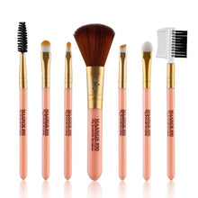 7 Pieces/set Pro Cosmetic Makeup Brushes Tool Eyeshadow Set Powder Foundation Lip Make Up Pincel Maquiagem ILML