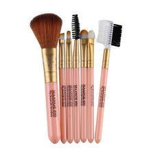 7 Pieces/set Pro Cosmetic Makeup Brushes Tool Eyeshadow Set Powder Foundation Lip Make Up Pincel Maquiagem ILML