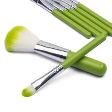 7pcss Makeup Brushes Protable Cosmetic Brush Sets Fruit Green Make Up Brush Tools Suit ILML