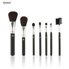 7Pcs professional MAANGE Powder Foundation makeup brushes cleaner hair paint brush Eyeshadow eyebrow make up brushes Cosmetic ILML