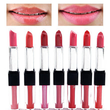 8 Colors Women Beauty Makeup Waterproof Lip Stick Lip Gloss Lip Brillant Pencil Lipstick Double Way Lip Pen P6Y ILML