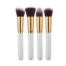 8 Pcs Makeup Brushes White Synthetic Kabuki Flat Foundation Brush Single Cosmetic Brush ILML