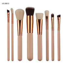 8Pcs Professional GUJHUI Maange makeup brushes Eyeshadow ovale brush Foundation maquillage Cosmetic rose gold makeup brush tool ILML