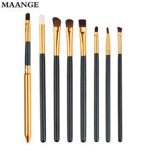 8Pcs professional Cosmetic Brush Makeup Lip eyebrows eyelashes eyes Tools Concealer Professional Powder Foundation Brushes ILML