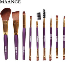 9pcs Pro Makeup Cosmetic Brushes Eyeshadow eyebrows eyelashes Face Foundation Blending Professional Toiletry Kit Makeup Brushes ILML