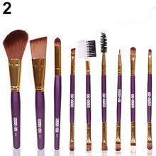 9pcs Pro Makeup Cosmetic Brushes Eyeshadow eyebrows eyelashes Face Foundation Blending Professional Toiletry Kit Makeup Brushes ILML