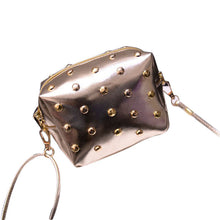 Amazing Women Cute Cy Colors Messenger Bags Rivet Shoulder Bag Leather Crossbod Flap ILML