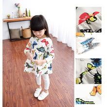 Girls Dress Kids Clothes Long Sleeve Cartoon Butterfly Girl Princess Dresses Vestidos ILML
