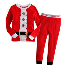 2pcss Kids Christmas Gift Clothing Set Cotton Long Sleeve Children Santa Print Suit Clothes Sets 2-7Years ILML