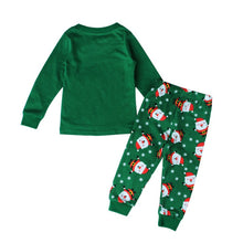 2pcss Kids Christmas Gift Clothing Set Cotton Long Sleeve Children Santa Print Suit Clothes Sets 2-7Years ILML