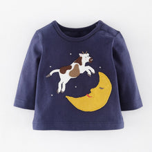 Cute Baby Boys Girl Long Sleeve Cotton Striped T shirts Children T-shirt Kids Infant Clothing Christmas Gifts ILML